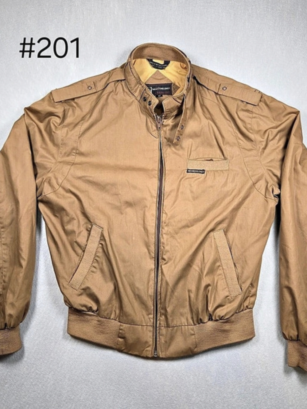 Members Only Iconic Racer Jacket Brown Size 42